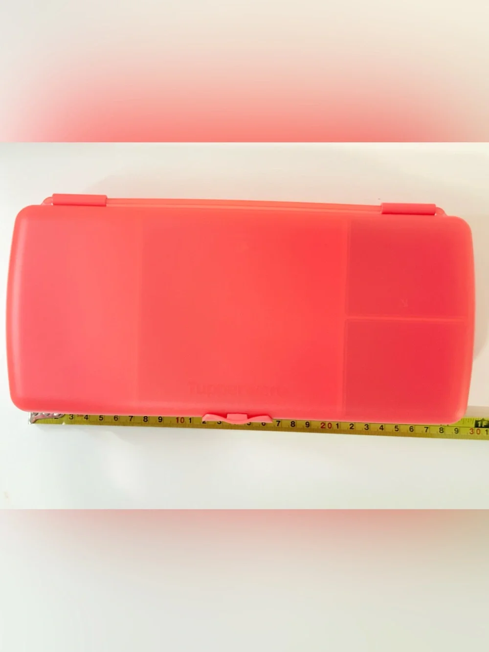 Tupperware LUNCH N THINGS Divided Organizer Snack Sandwich BENTO BOX orange cooo